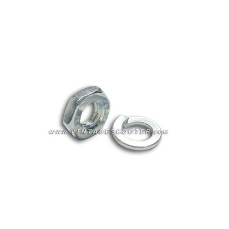 Kit écrou & rondelle grover pour boulon de fixation moteur Vespa 50& Primavera